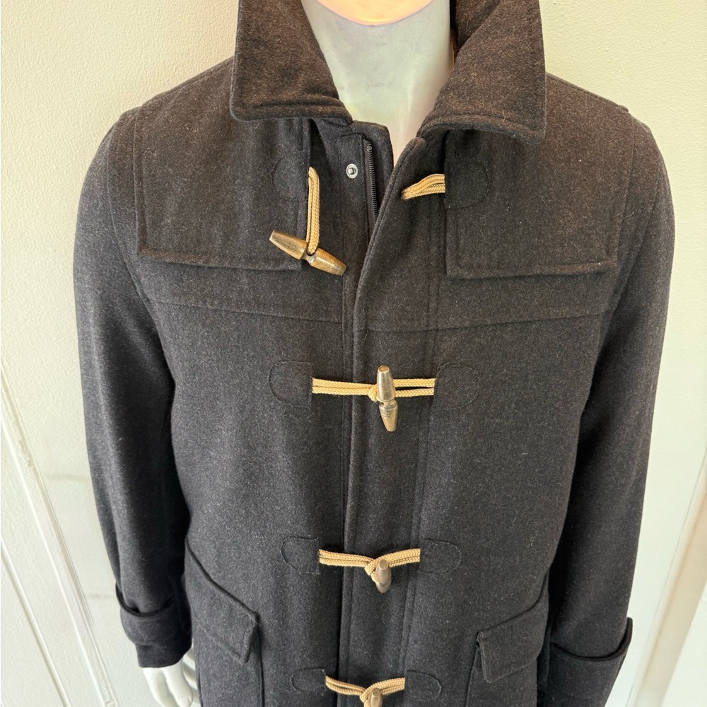 Nautica Charcoal Wool Toggle Coat